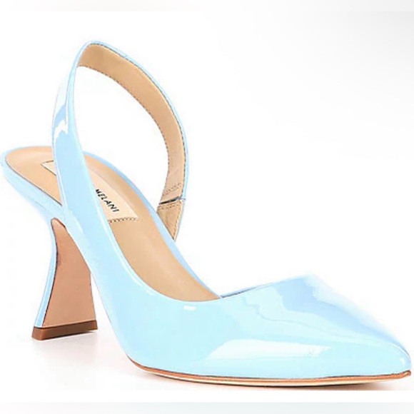 Antonio Melani Kacy Slingback Blue Patent Leather Pumps Size 9.5 - Picture 1 of 7